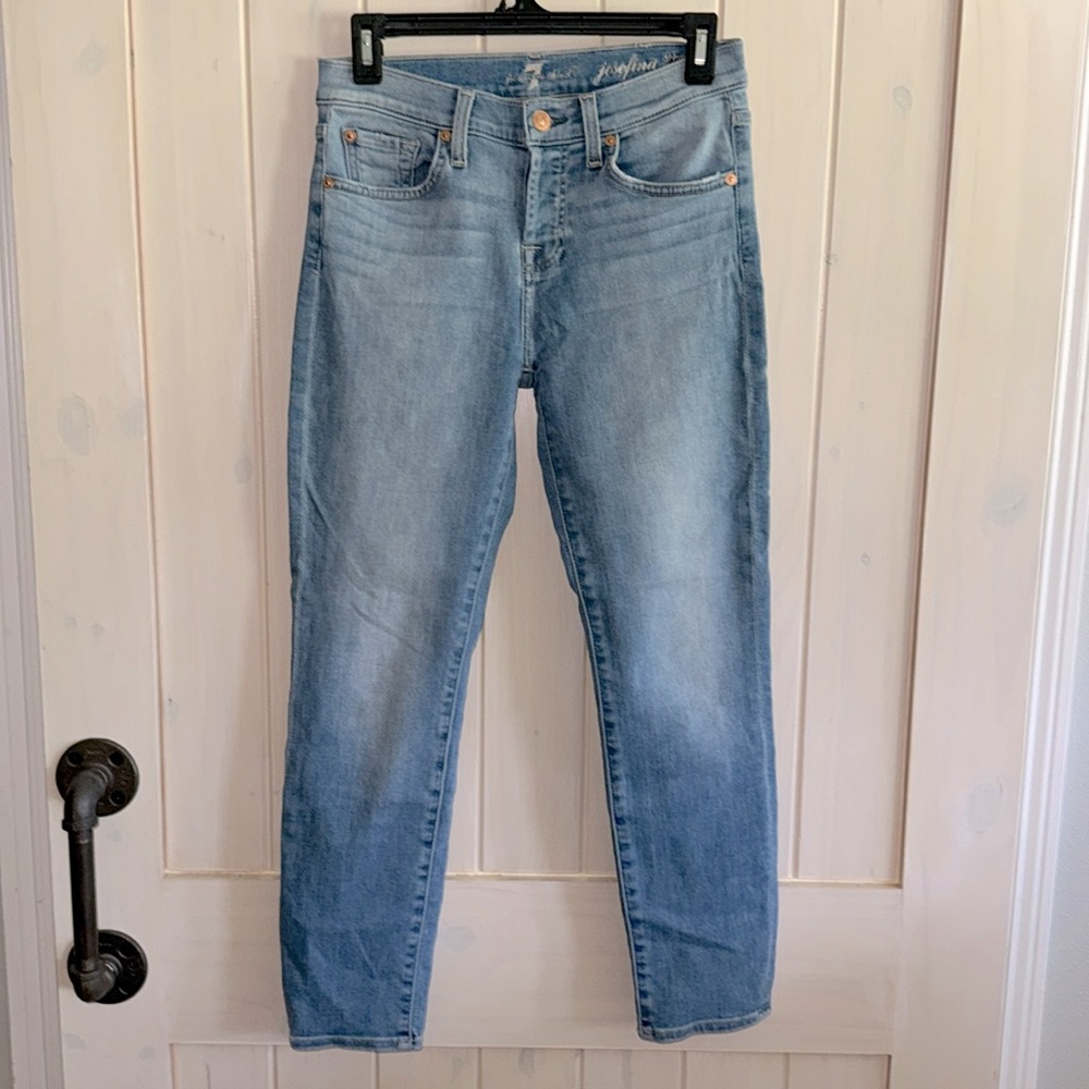 7 For All Mankind Jeans- Josefina Skinny Boyfriend sz 25